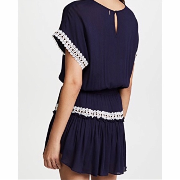 MISA MINI DRESS in NAVY & WHITE  SIZE M  NWT - Picture 3 of 9